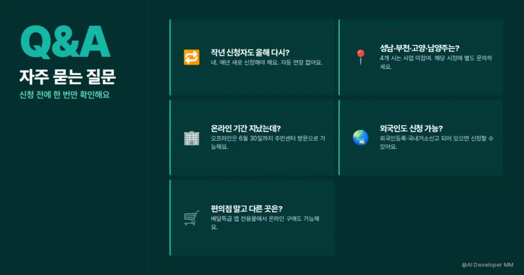 자주 묻는 질문 QnA 카드